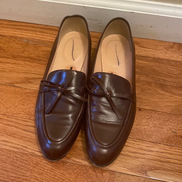 J crew leather loafers